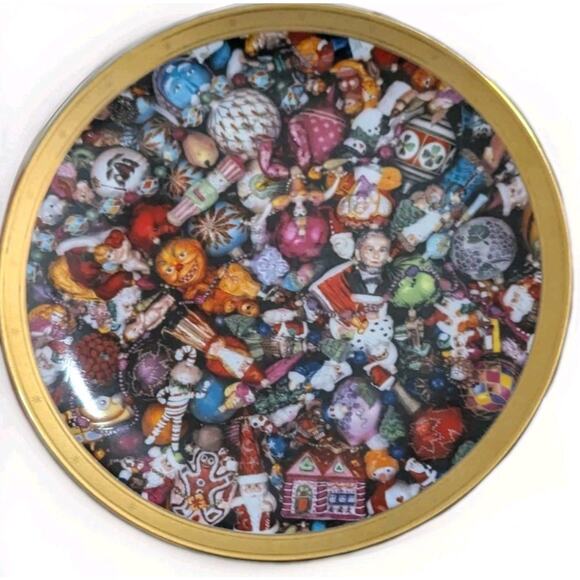 Vtg Christopher Radko Kaleidoscope Collectors Ornament Christmas Plate 1997 - Picture 1 of 8